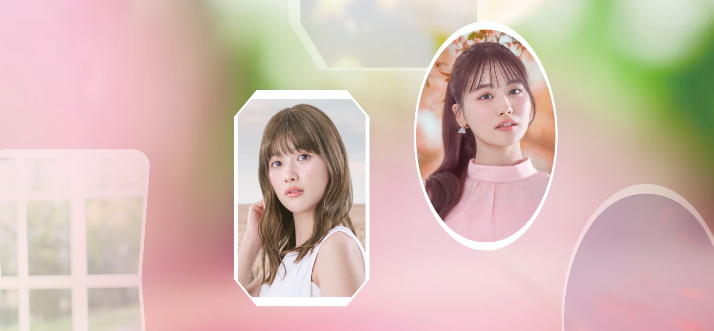 ビューティラボ カラーセラム「わたしいろ」のイメージ画像で、手で伸ばせる簡単セルフヘアカラーの仕上がりがわかります。